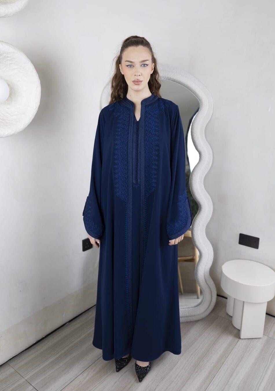 Black Open Front Abaya | Fluid Modest Modern Silhouette - Image 1